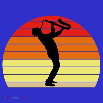 Sunset Saxophone Retro Saxophone Player Cool Gift Magnet