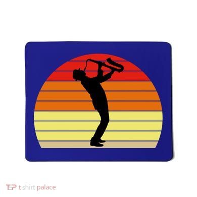 Sunset Saxophone Retro Saxophone Player Cool Gift Mousepad