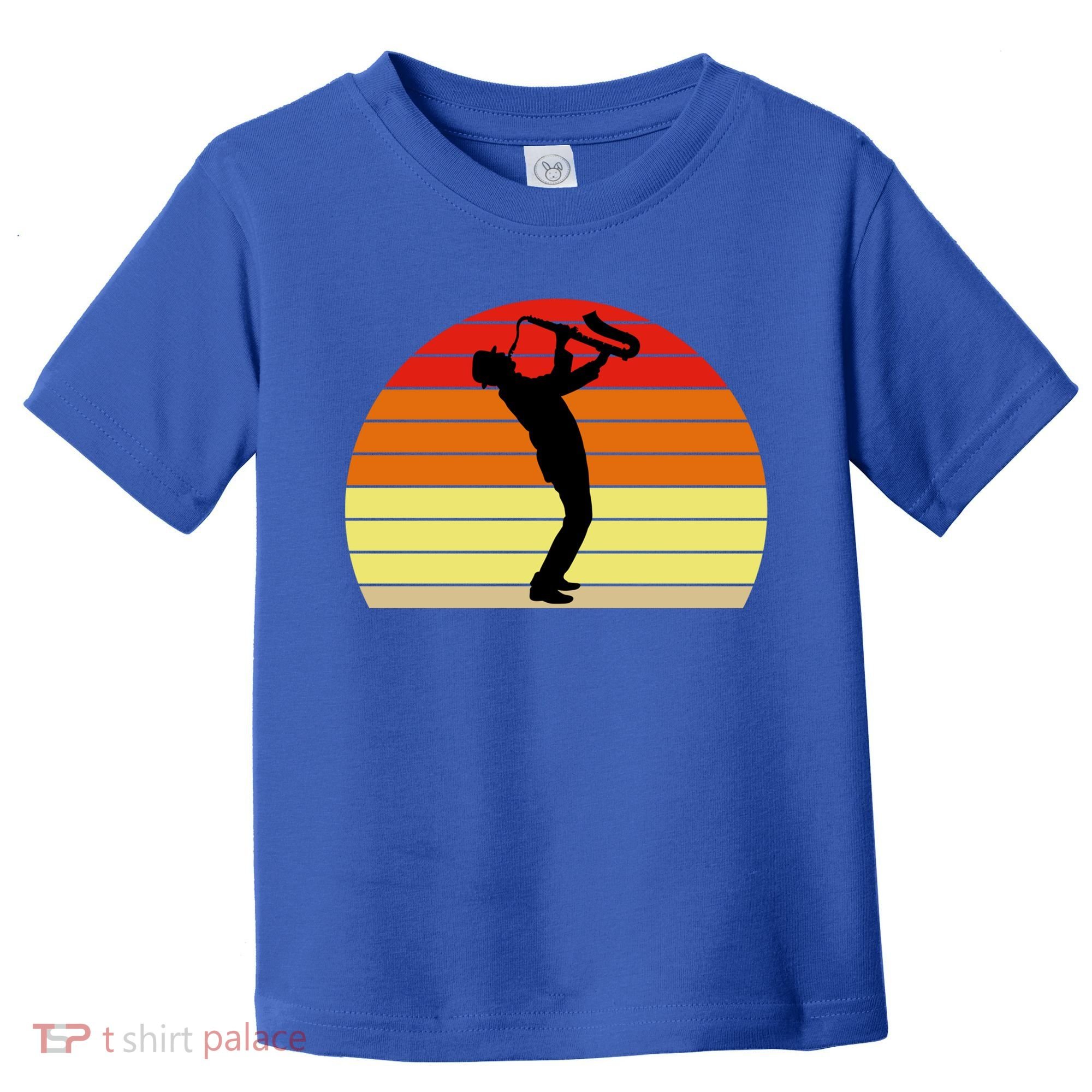 Sunset Saxophone Retro Saxophone Player Cool Gift Toddler T-Shirt
