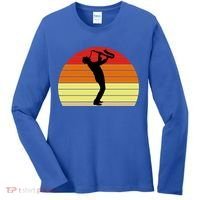 Sunset Saxophone Retro Saxophone Player Cool Gift Women's Long Sleeve Shirt thumb 0
