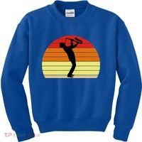Sunset Saxophone Retro Saxophone Player Cool Gift Kids Sweatshirt thumb 0