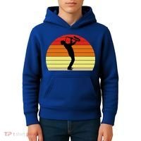 Sunset Saxophone Retro Saxophone Player Cool Gift Kids Hoodie thumb 4