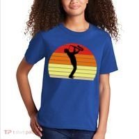 Sunset Saxophone Retro Saxophone Player Cool Gift Kids T-Shirt thumb 2