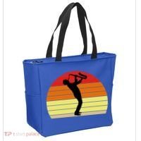 Sunset Saxophone Retro Saxophone Player Cool Gift Tote Bag thumb 2