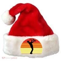 Sunset Saxophone Retro Saxophone Player Cool Gift Santa Hat thumb 0