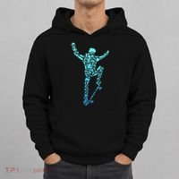 Skater Skateboarder Retro Skateboard Hoodie thumb 0