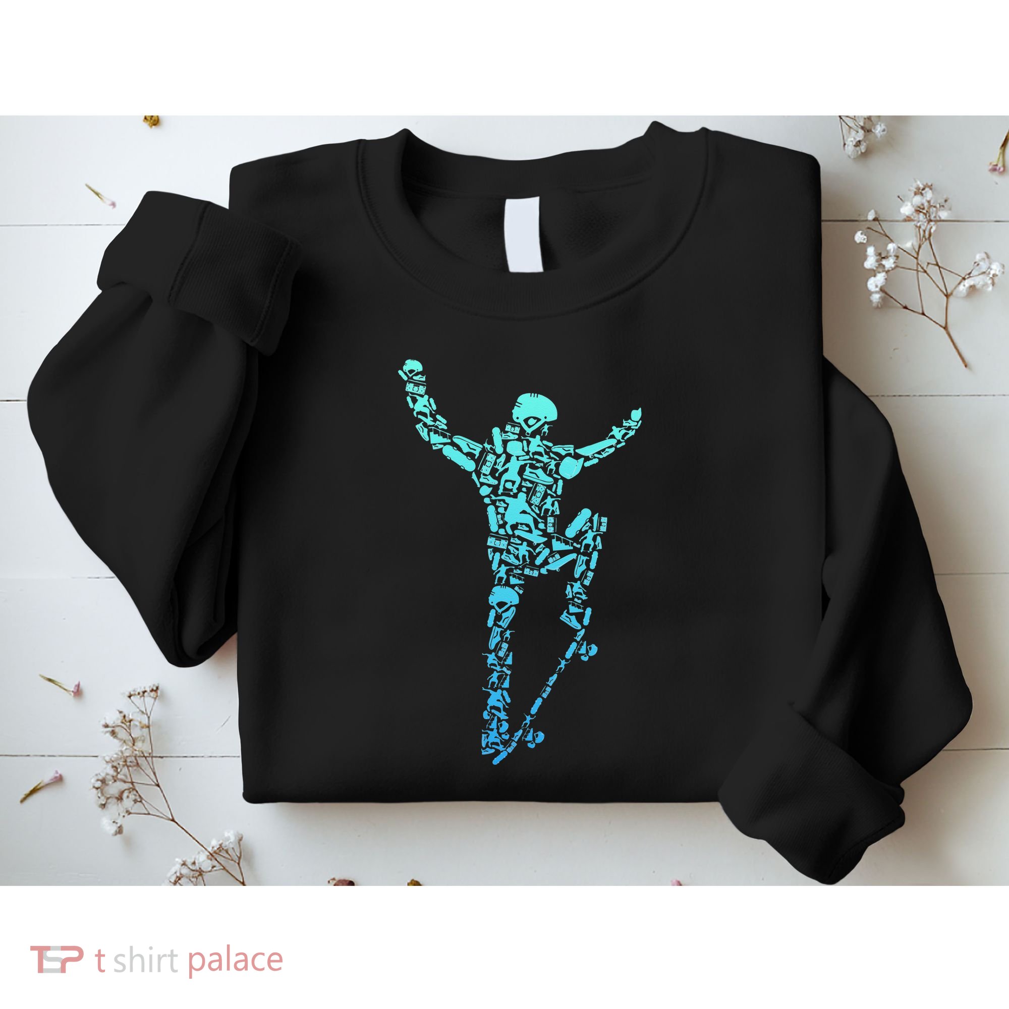 Skater Skateboarder Retro Skateboard Sweatshirt