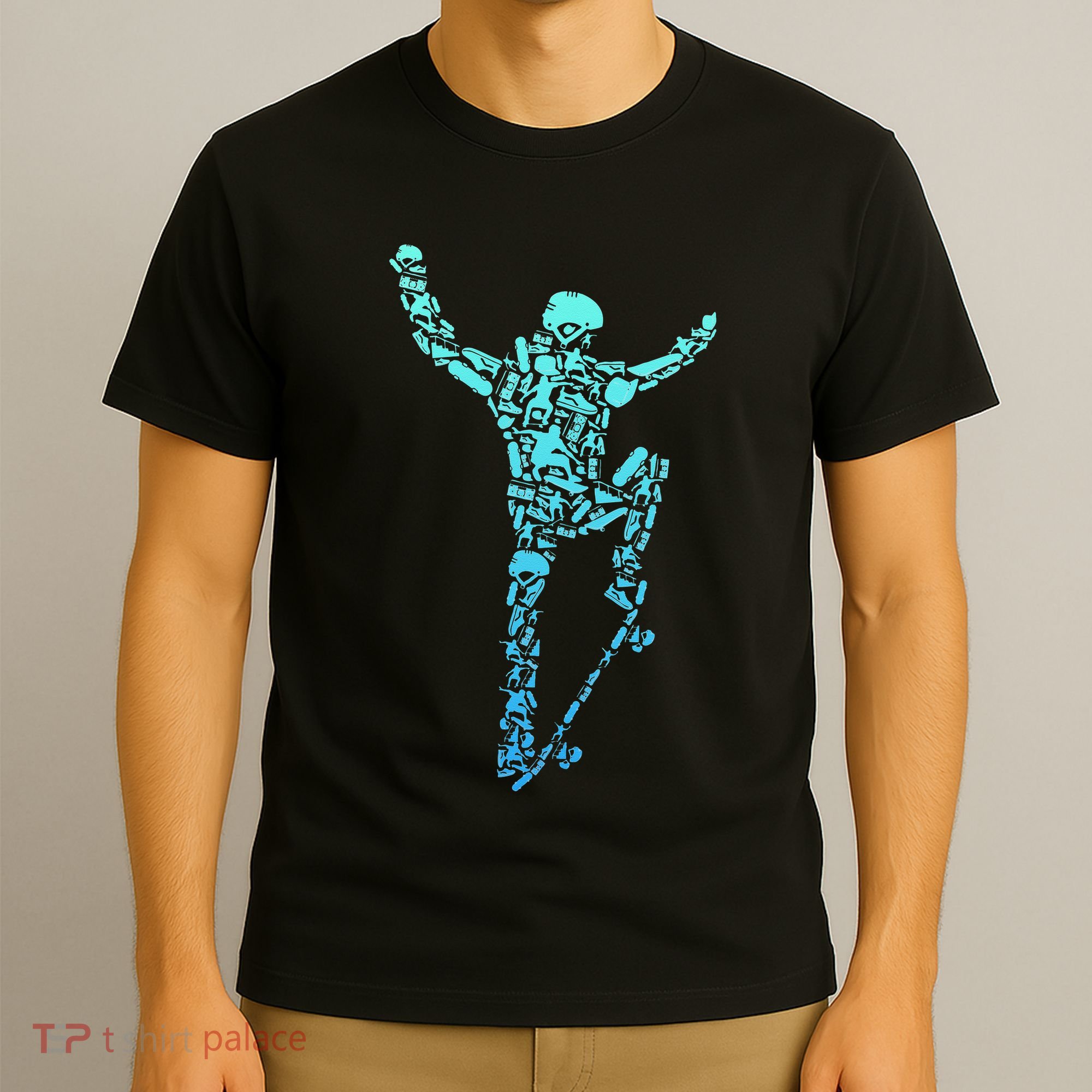 Skater Skateboarder Retro Skateboard T-Shirt