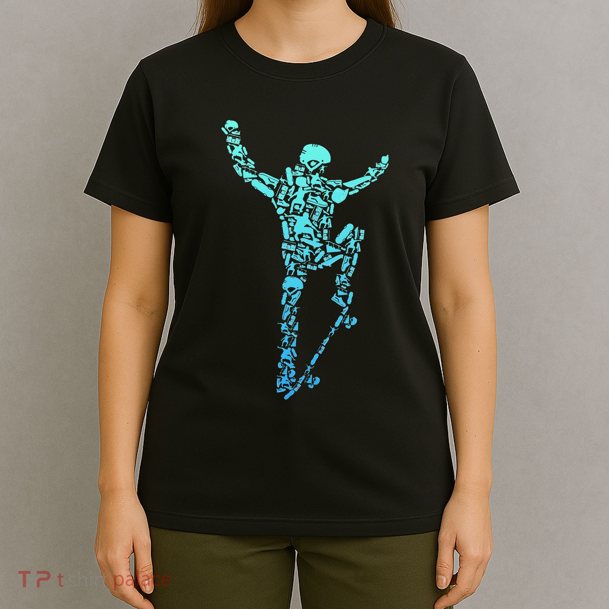 Skater Skateboarder Retro Skateboard T-Shirt