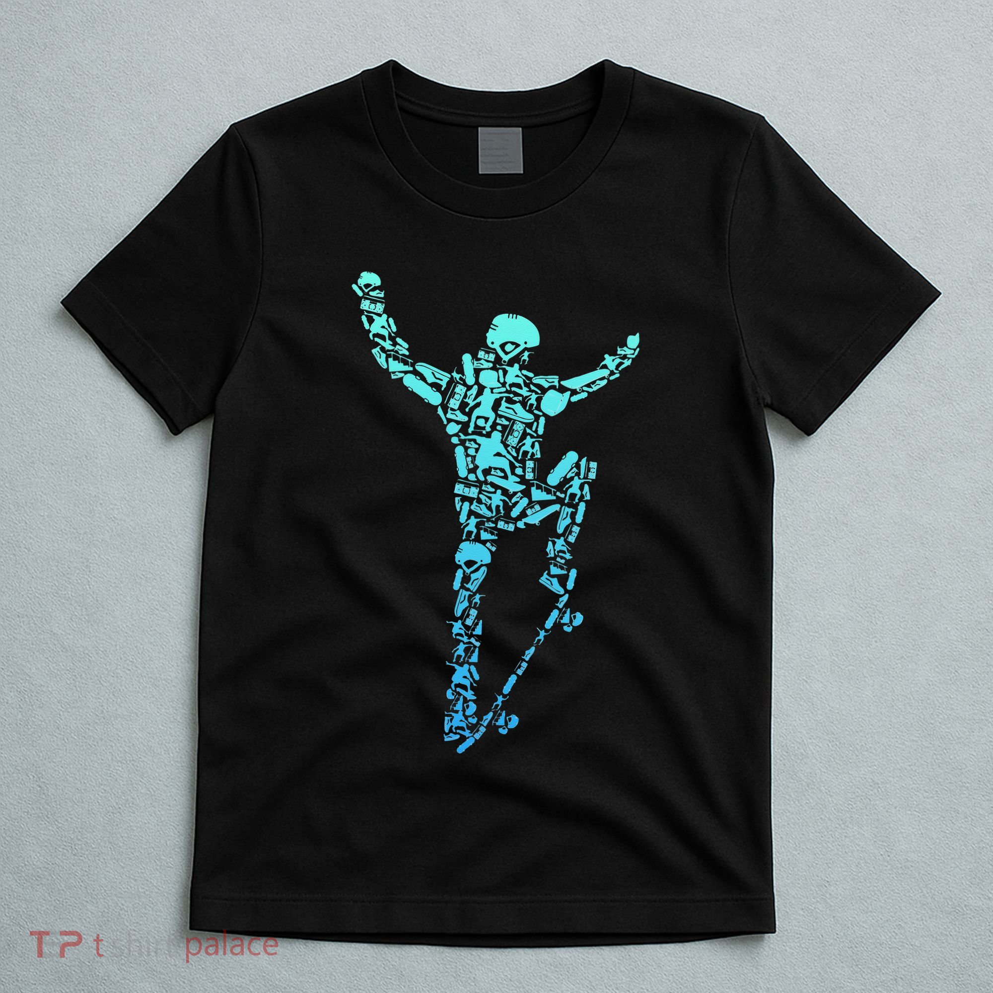 Skater Skateboarder Retro Skateboard T-Shirt