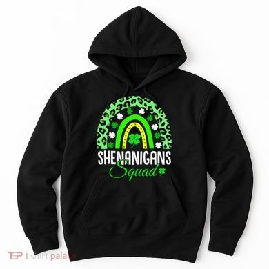 Shenanigans Squad Rainbow Leopard St Patricks Day  Hoodie