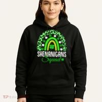 Shenanigans Squad Rainbow Leopard St Patricks Day  Hoodie thumb 5