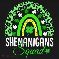 Shenanigans Squad Rainbow Leopard St Patricks Day  T-Shirt thumb 7