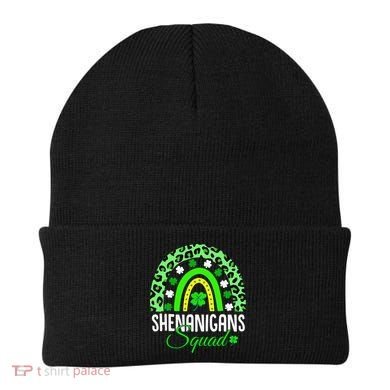 Shenanigans Squad Rainbow Leopard St Patricks Day  Beanie