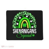 Shenanigans Squad Rainbow Leopard St Patricks Day  Mousepad thumb 0