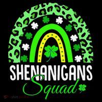 Shenanigans Squad Rainbow Leopard St Patricks Day  Mousepad thumb 1