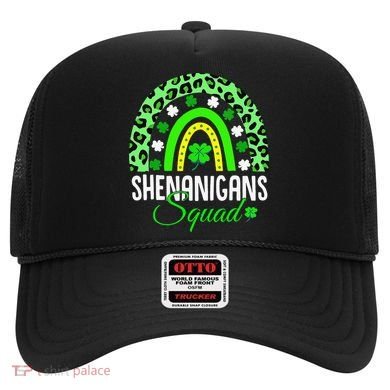 Shenanigans Squad Rainbow Leopard St Patricks Day  Hat