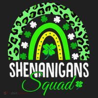 Shenanigans Squad Rainbow Leopard St Patricks Day  Hat thumb 2