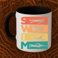 Swim Swimmers Retrol Coffee Mug thumb 2
