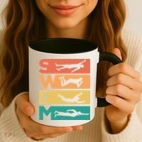 Swim Swimmers Retrol Coffee Mug thumb 3