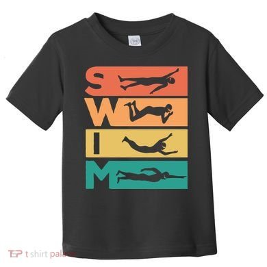 Swim Swimmers Retrol Toddler T-Shirt