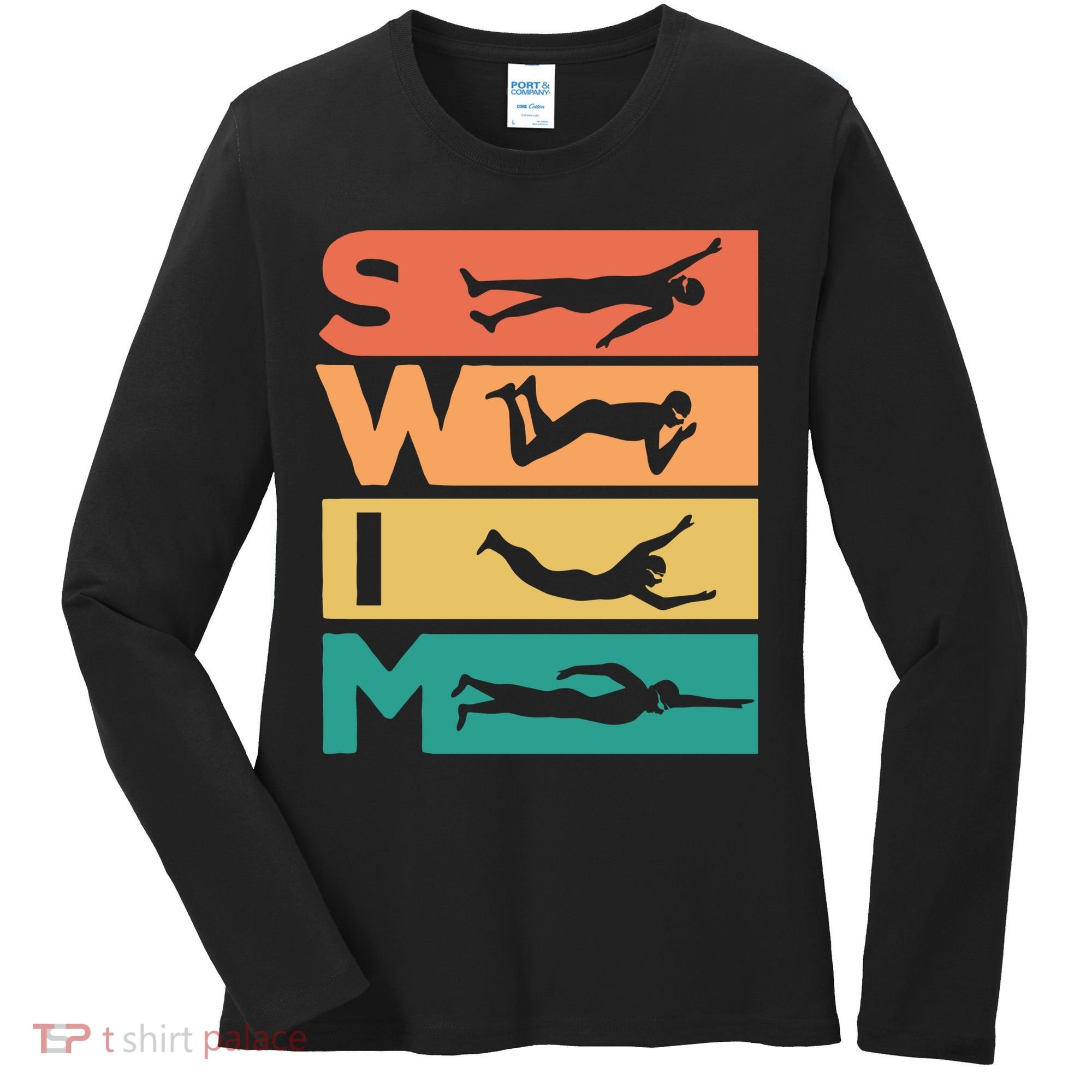 Swim Swimmers Retrol Women's Long Sleeve Shirt