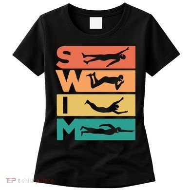 Swim Swimmers Retrol Women's T-Shirt