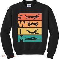 Swim Swimmers Retrol Kids Sweatshirt thumb 0