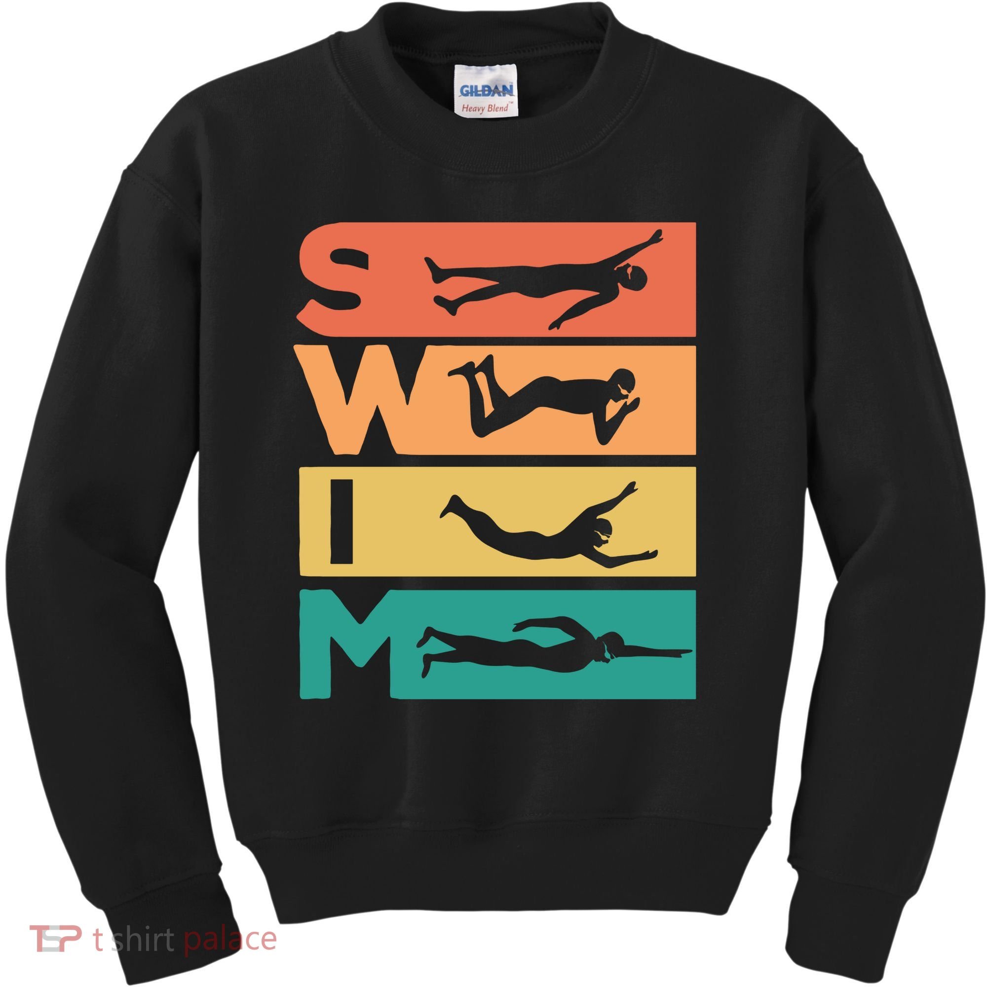 Swim Swimmers Retrol Kids Sweatshirt