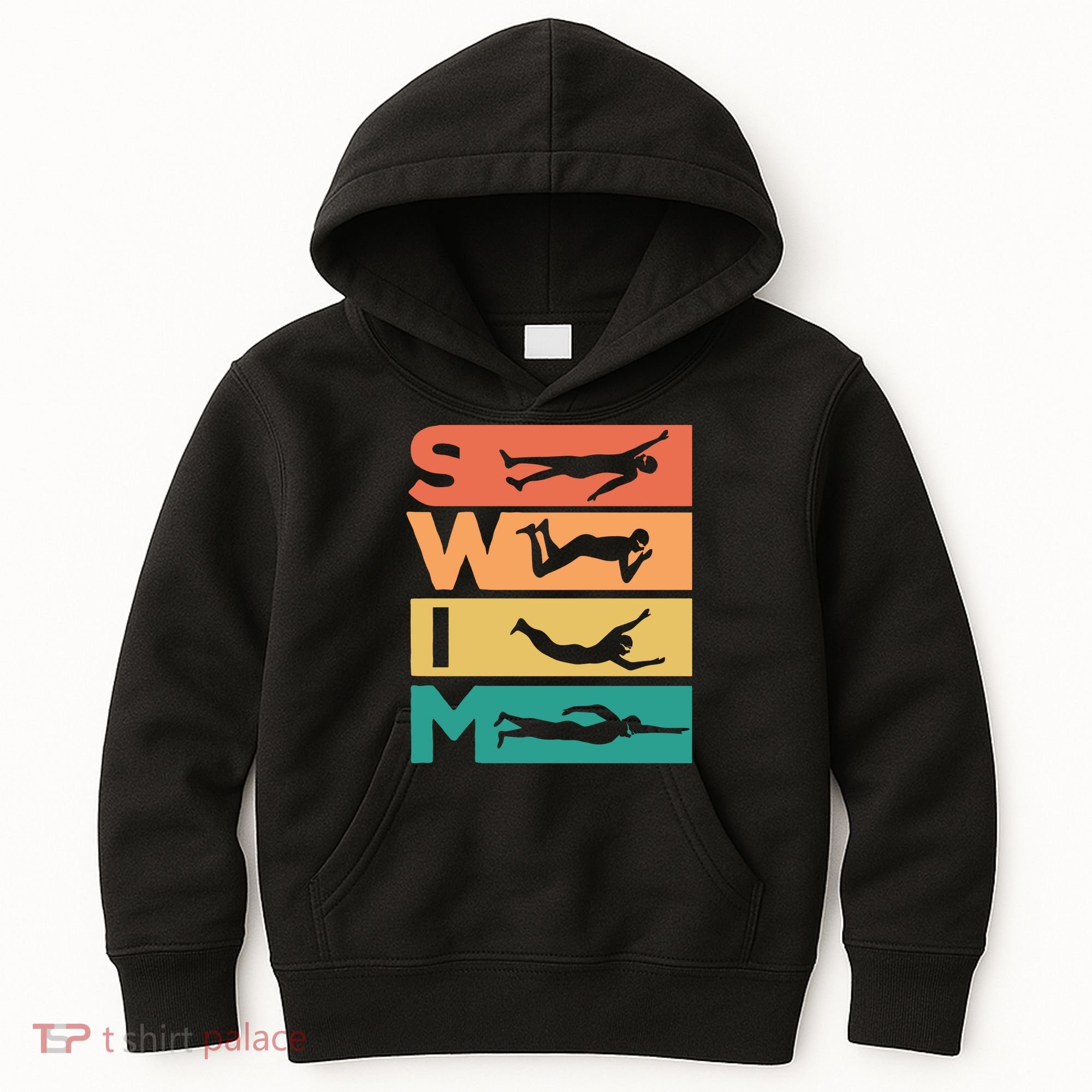 Swim Swimmers Retrol Kids Hoodie