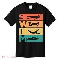 Swim Swimmers Retrol Kids T-Shirt thumb 0