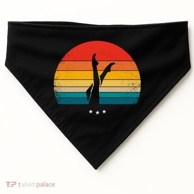 Synchronized Swimming Retro Gift USA-Made Doggie Bandana