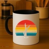 Synchronized Swimming Retro Gift Coffee Mug thumb 4