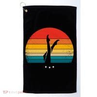 Synchronized Swimming Retro Gift Golf Towel thumb 0