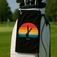 Synchronized Swimming Retro Gift Golf Towel thumb 2