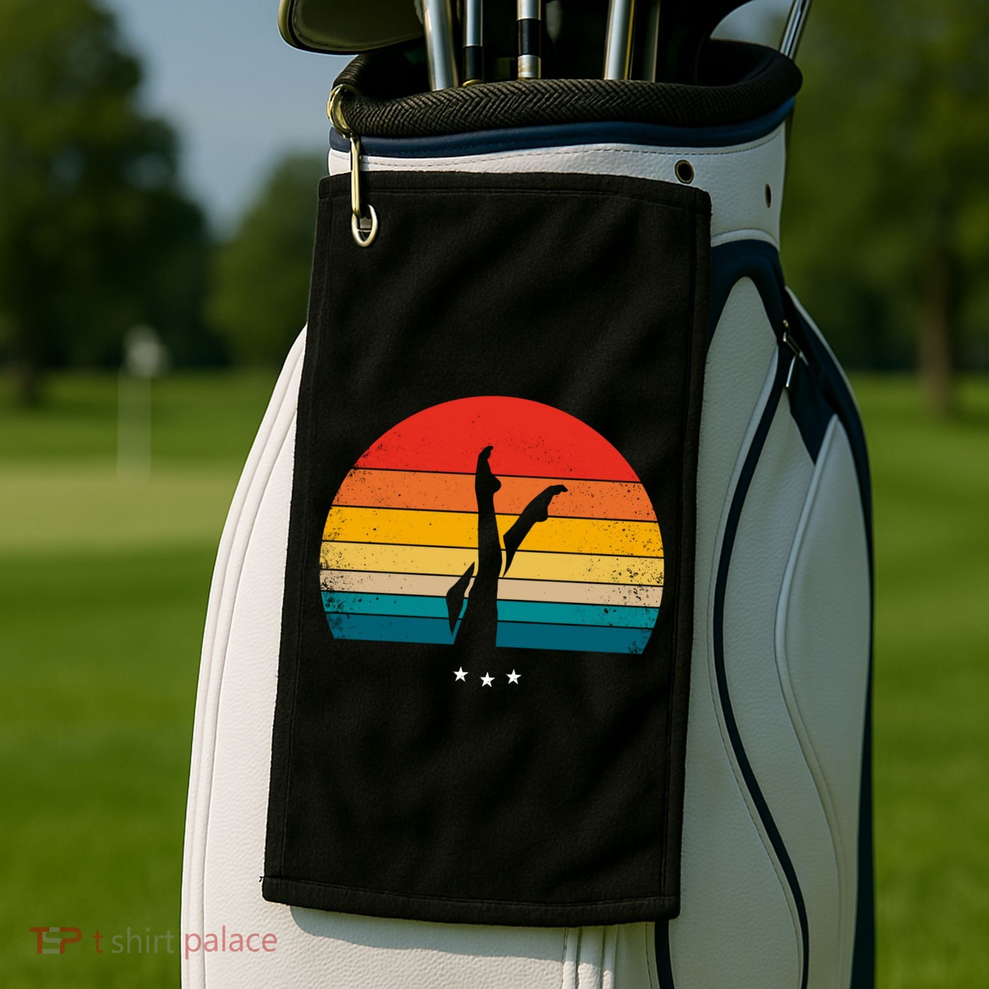 Synchronized Swimming Retro Gift Golf Towel
