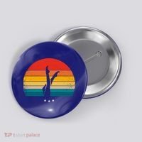 Synchronized Swimming Retro Gift Button thumb 0