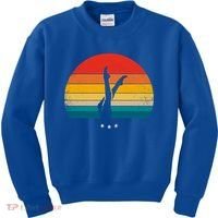 Synchronized Swimming Retro Gift Kids Sweatshirt thumb 0