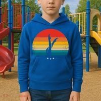 Synchronized Swimming Retro Gift Kids Hoodie thumb 2