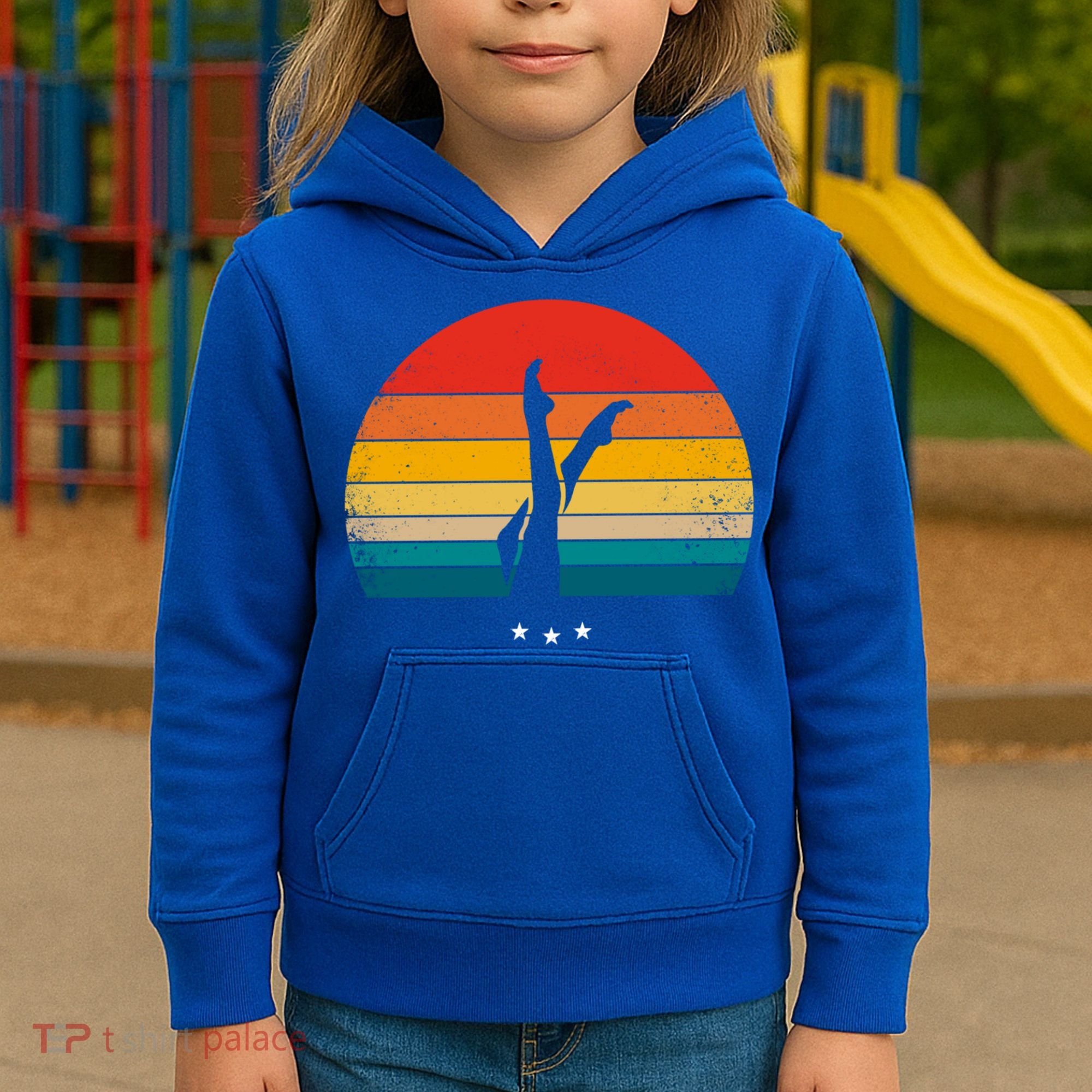 Synchronized Swimming Retro Gift Kids Hoodie