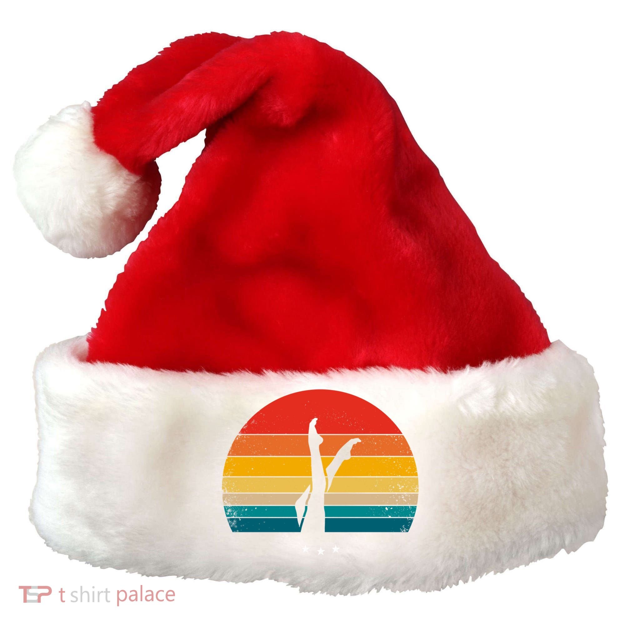 Synchronized Swimming Retro Gift Santa Hat