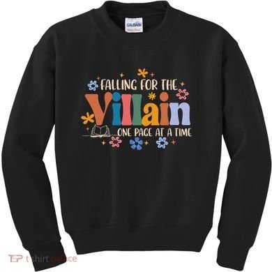 Spicy Smut Reader Falling For The Villain One Page At A Time Kids Sweatshirt