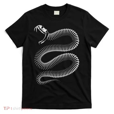 Snake Skeleton Reptile Python Cobra Herpetologist T-Shirt