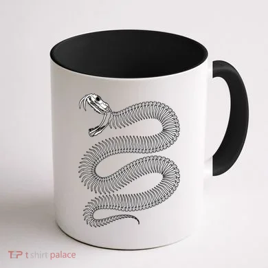 Snake Skeleton Reptile Python Cobra Herpetologist Coffee Mug back