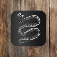 Snake Skeleton Reptile Python Cobra Herpetologist Coaster thumb 0