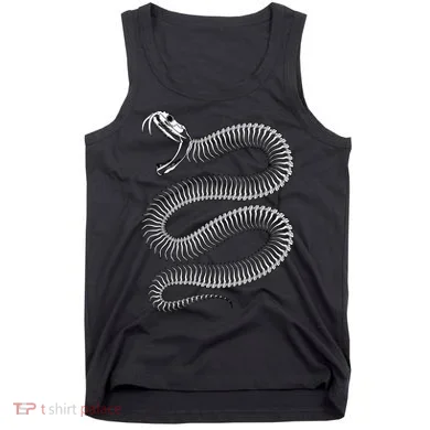 Snake Skeleton Reptile Python Cobra Herpetologist Tank Top