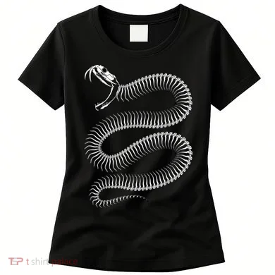 Snake Skeleton Reptile Python Cobra Herpetologist Women's T-Shirt
