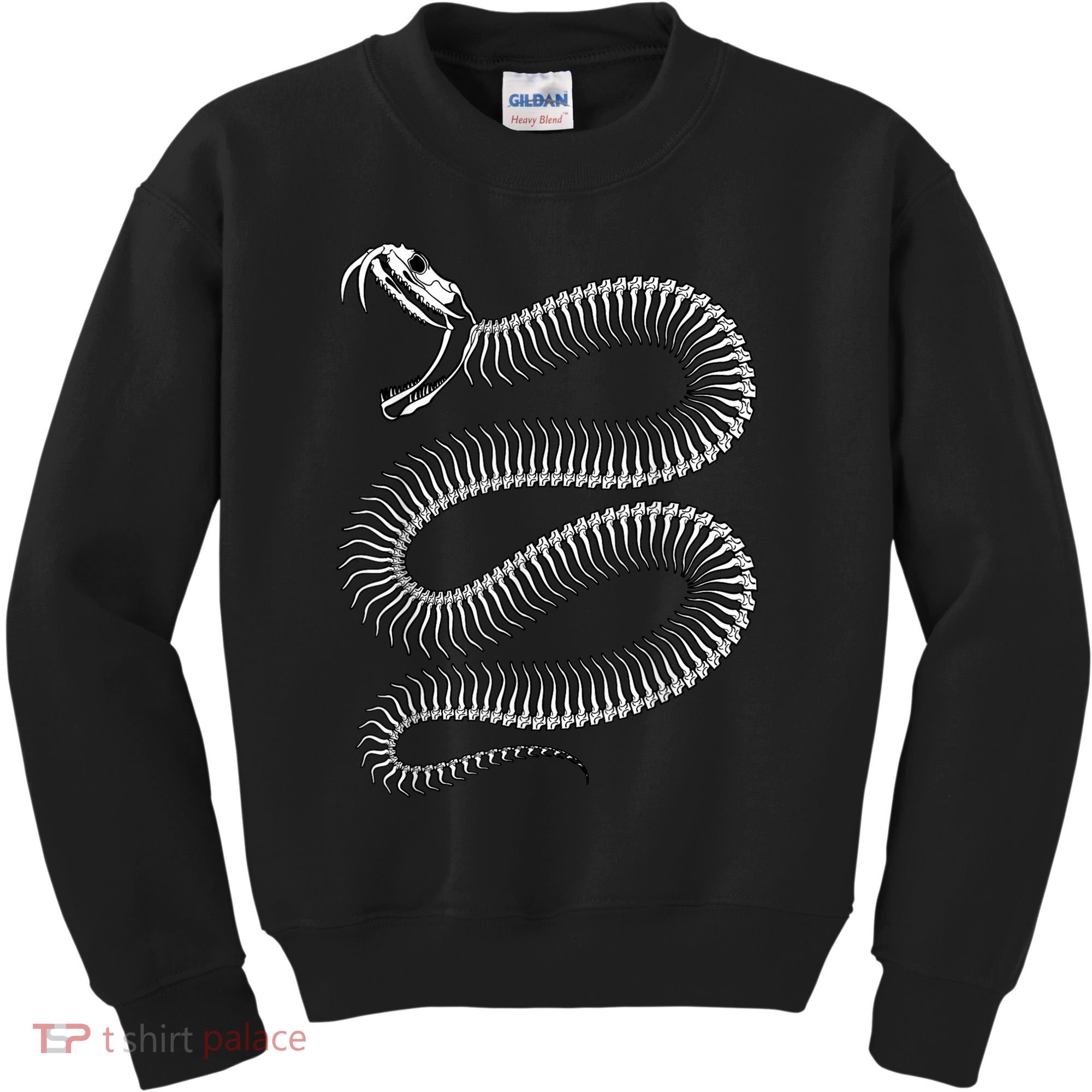 Snake Skeleton Reptile Python Cobra Herpetologist Kids Sweatshirt