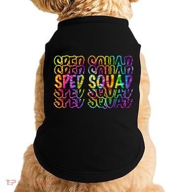 Sped Squad Rainbow Colorful Doggie Tank