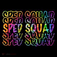 Sped Squad Rainbow Colorful T-Shirt thumb 7